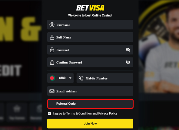 quick and secure registration guide for betvisa   step 6